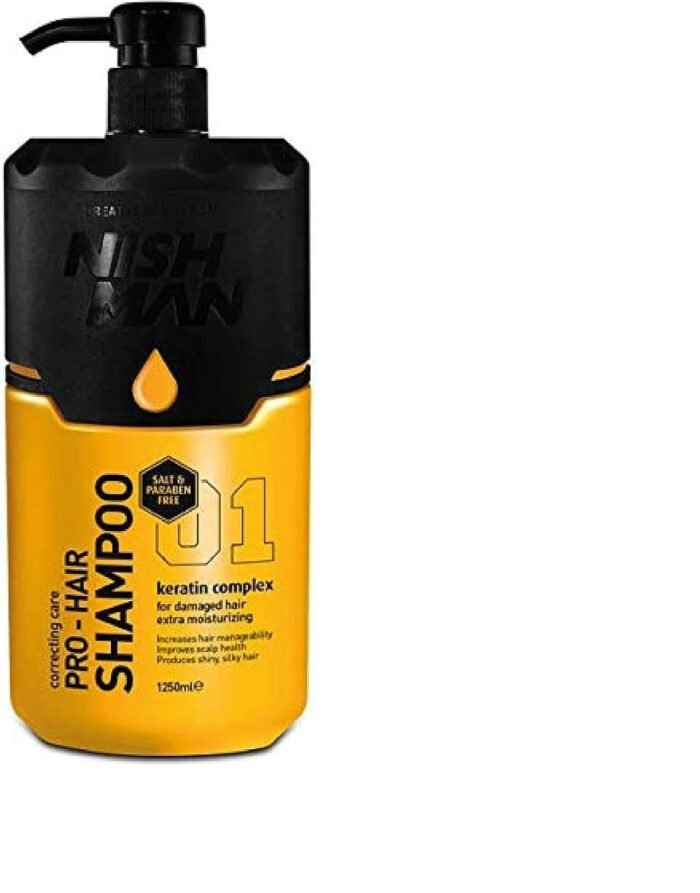 NISHMAN Pro-Hair Keratin Complex Shampoo 1250 ml - Image 1