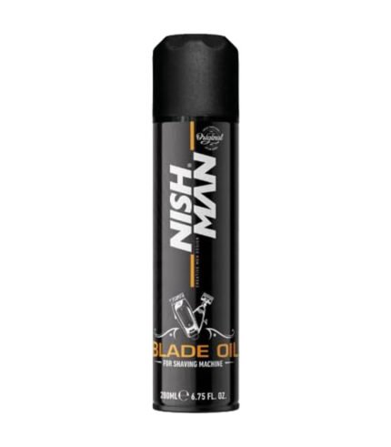 Nishman Blade Oil Spray for Clippers, Beard Trimmers and Shavers 200 ml – Reduces Friction Maintenance for Blades Suitable for Hair Clipper and Trimmers